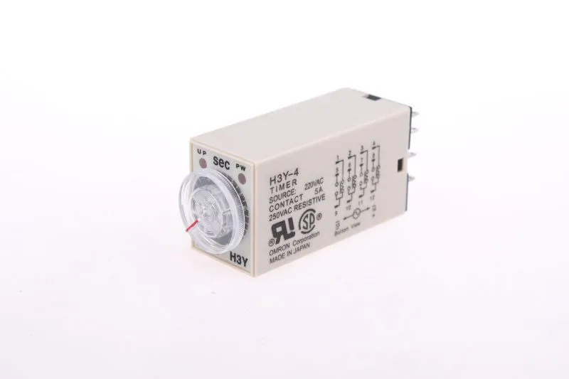 H3Y-4 AC 220V 4PDT 0-10s 10 seconds14 Pins Plug in Power on Time Delay Relay