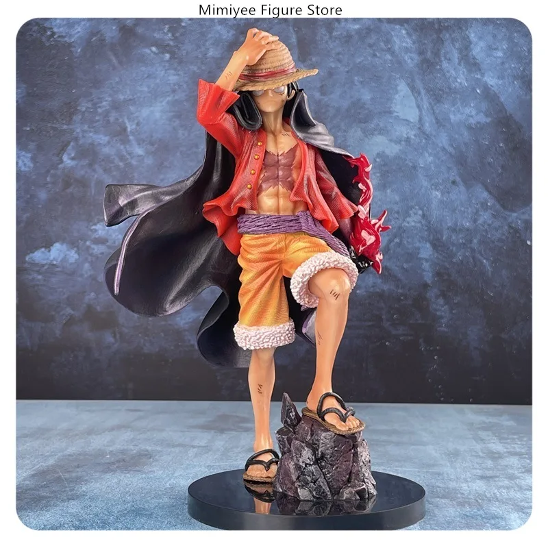 25 CM Een Stuk Luffy Staande Pose Anime Figuur Model Standbeeld Collectible Desktop Decoratie Gift