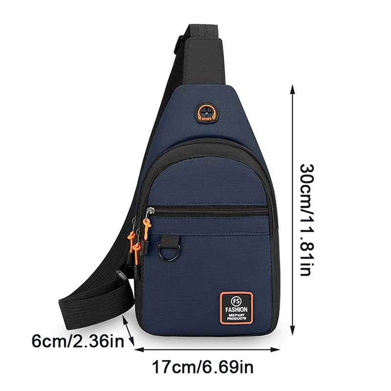 Borsa a tracolla da uomo alla moda Borsa a tracolla leggera in tessuto Oxford Borsa a tracolla da uomo elegante e casual