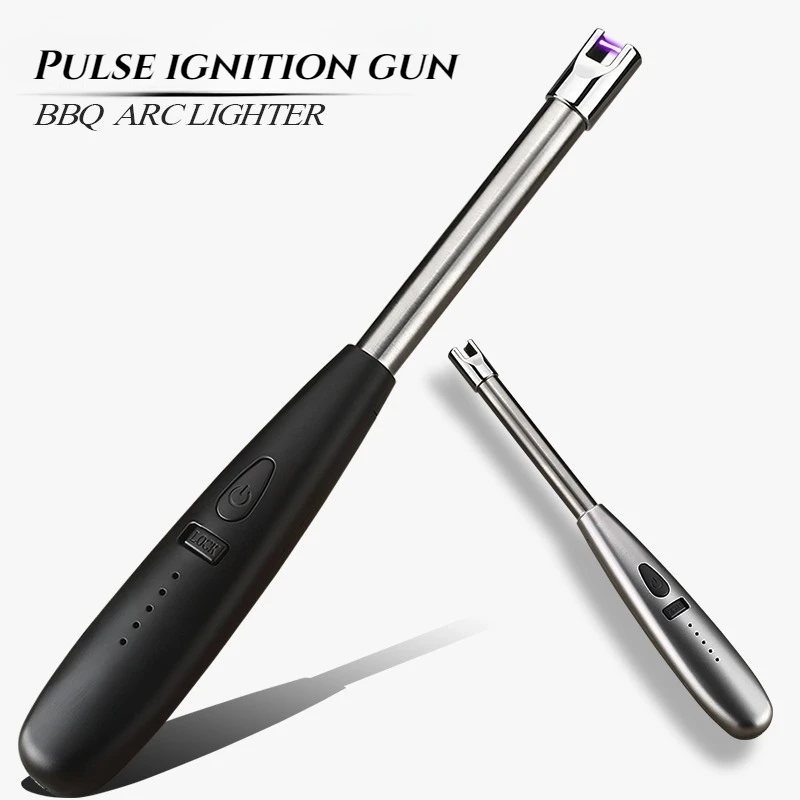 

New Arc Metal Ignition Gun Electronic Charging Lighter Household Kitchen Rod Gas Stove Natural Gas Ignition Lighters & Smoking