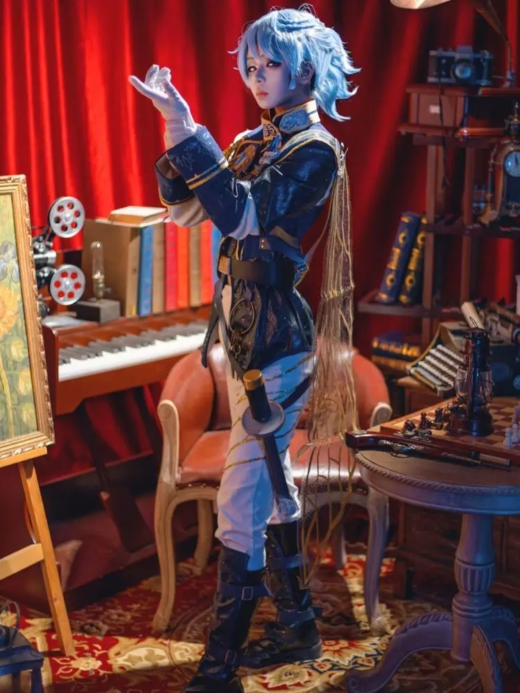 

The fifth personality cos prisoner Dong Cicada cos costume Qizhen fashion purple skin cosplay anime game animation costume