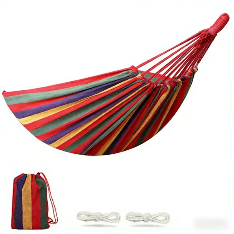 

Гамак с высокой грузоподъемностью 450 фунтов, 102,36x31,51 дюйма, для кемпинга и пикников на открытом воздухе, специальная модель с сумкой для хранения, универсальная модель для использования в помещении