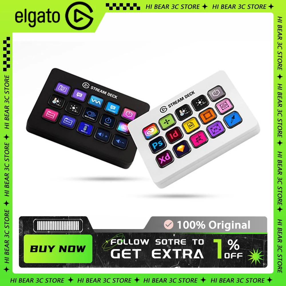 Elgato Stream Deck MK.2 Multifunctional Console Panel Live-streaming Designer Desktop Assistant Mini Macro Keyboard Gamer Office