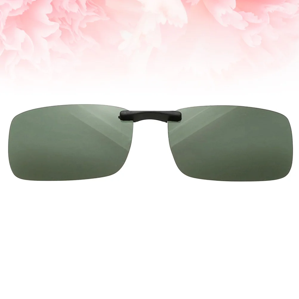 

1Pcs Lightweight Polarized Clip on Sunglasses Anti Glare Shading for Driving Men Women Fashion Eyewear Light Green
