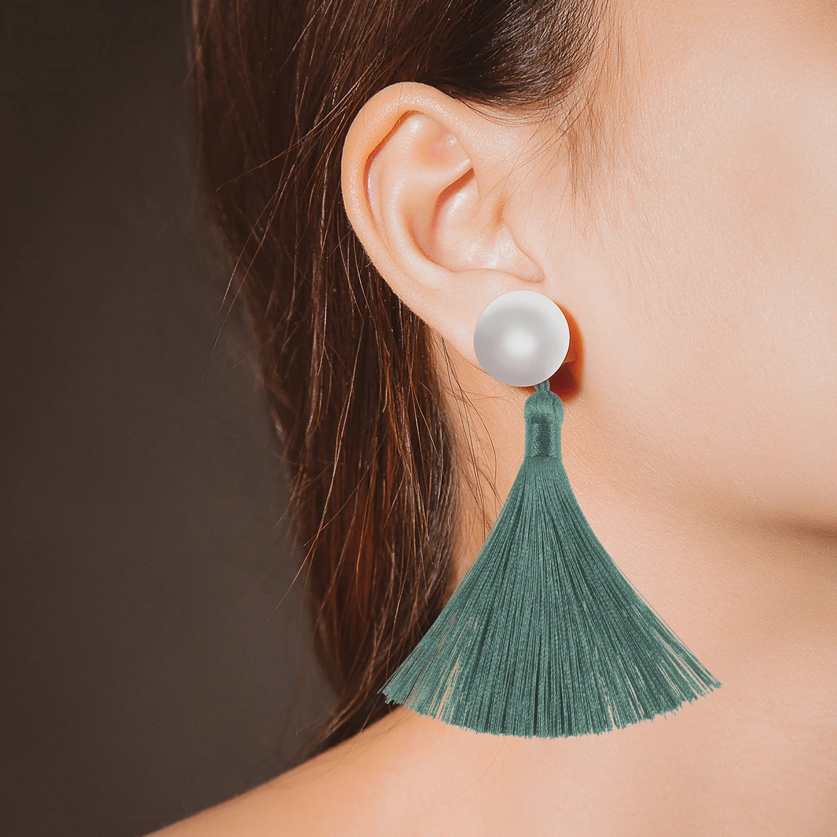 

20 Pcs Tassels Ice Silk Earring Earrings for Women Anti Wrinkle Keychain Accessories Making Supplies Dangling