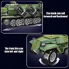 WW2 군사 독일 Sd.Kfz.251/1 모델 빌딩 블록, RM 제어 육군 하프 트랙 포병 트랙터 벽돌 장난감, 어린이 선물 5