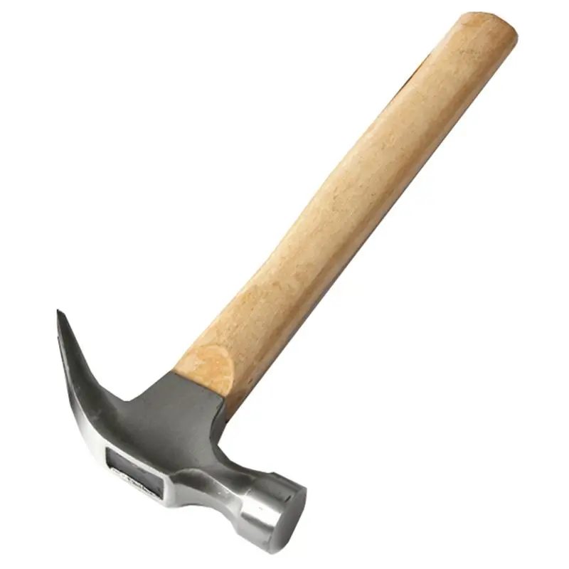 ABMH-Car Household Claw Hammer Multi-Function Wooden Handle Shock Absorption High Carbon Steel Durability Woodworking Tool