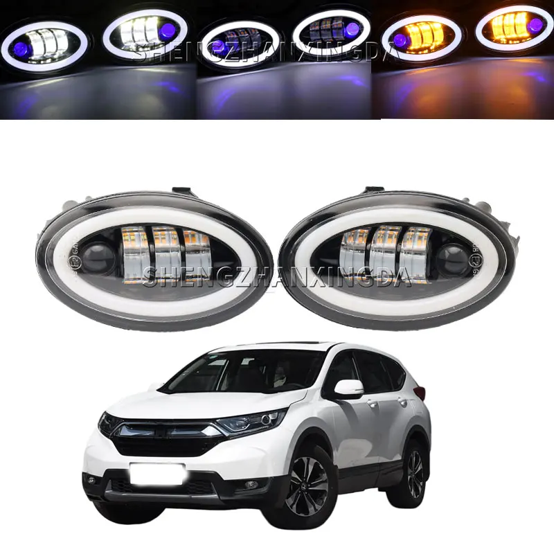 

SZXD For Honda HRV HR-V Vezel 2015 2016 2017 2018 1Pair Car Front Foglight Fog Lamp Daytime Running Lights H11 12V High Bright