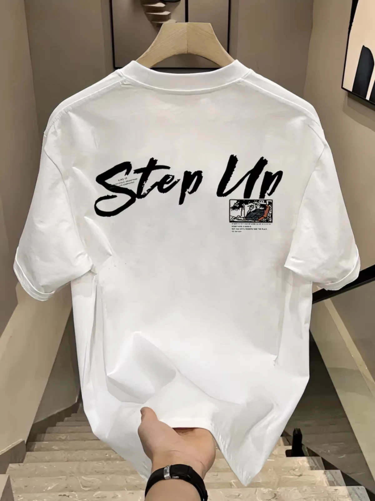 

2025 Summer New Hot Selling Fashion 100% Cotton Niche Design Brand Women Men Short Sleeve T-shirt Loose Printing T-shirt