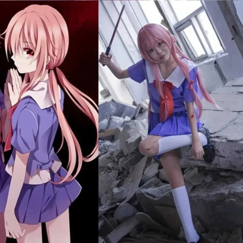 المستقبل مذكرات غاساي يونو ميراي نيكي زي مدرسي تأثيري حلي JK بحار تأثيري حلي لولي القوس تنورة قصيرة شعر مستعار هالوين