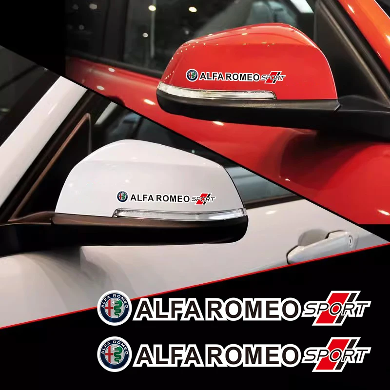 Car Window Wiper Stickers Creative Stickers For Alfa Romeo 4C 159 Spider Giulia Giulietta 156 Tonale 8C Auto Emblem Decor Decals