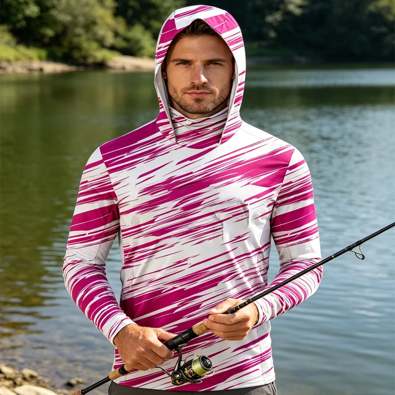 

Рыболовные худи 2026: Защита от солнца и УФ-излучения, летний шарф, футболка с длинным рукавом, дышащая одежда для рыбалки с капюшоном, размеры XS-3XL