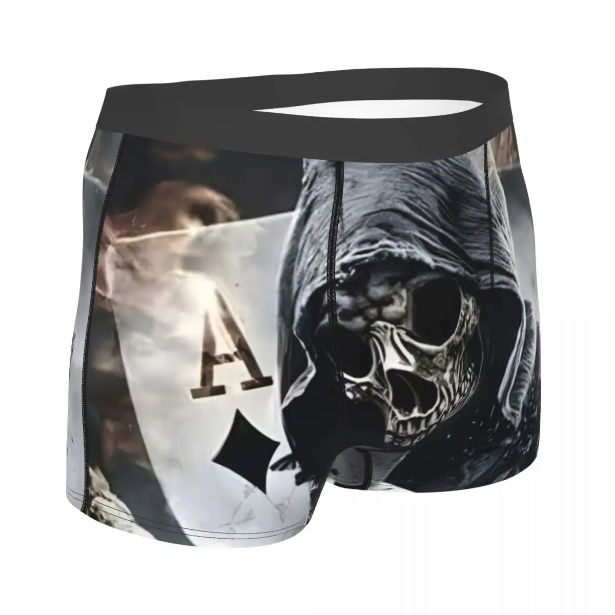 Black Diamonds A Skull Street Arts Underpants Homme Panties Male Underwear Ventilate