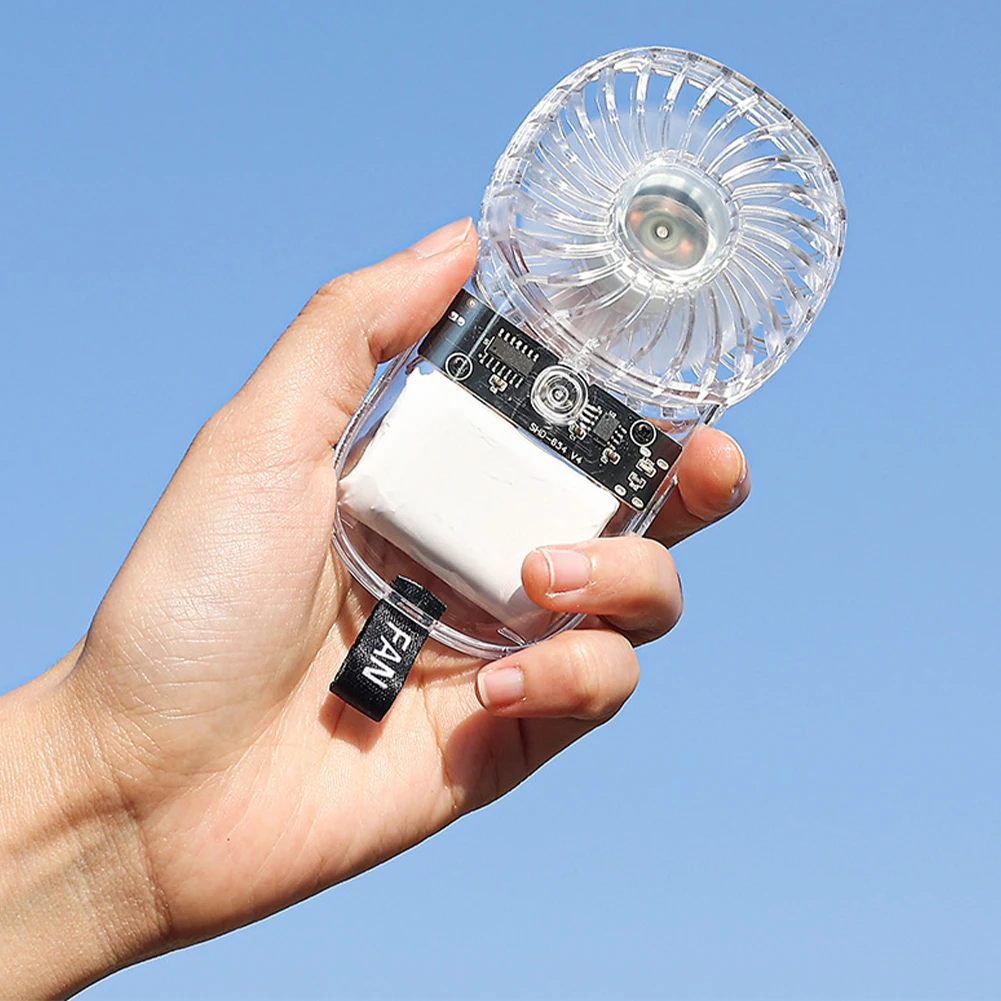 مروحة تبريد هواء للجيب قابلة للتعديل، مروحة كهربائية شخصية بقدرة 1200 مللي أمبير في الساعة، مروحة محمولة صغيرة للتخييم والسفر في الهواء الطلق