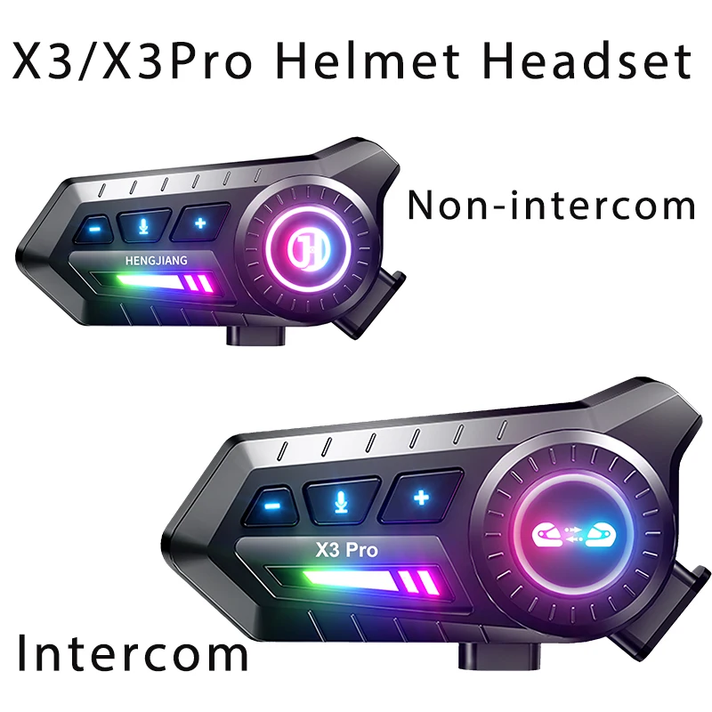 

X3/X3Pro Мотоциклетный шлем Bluetooth-гарнитура Голосовой помощник Водонепроницаемые шумоподавляющие беспроводные наушники для езды с внутренней связью
