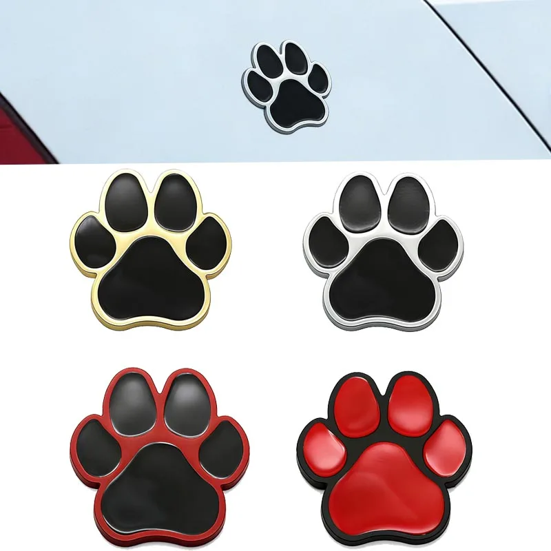 

3D Metal Cute Footprint Car Body Decoration Sticker For MINI Golf Female Car Owners As A Gift