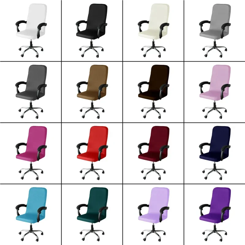 Gamer Chair Cover Armchair Computer Office Chair Seat Home Decoration Elastic Integrated Anti Slip Dustproof Desk Chair Covers