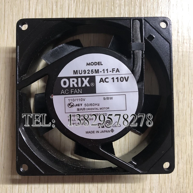 ORIX MU925M-11-FA AC 110V 9/8W 90x90x25mm Server Cooling Fan