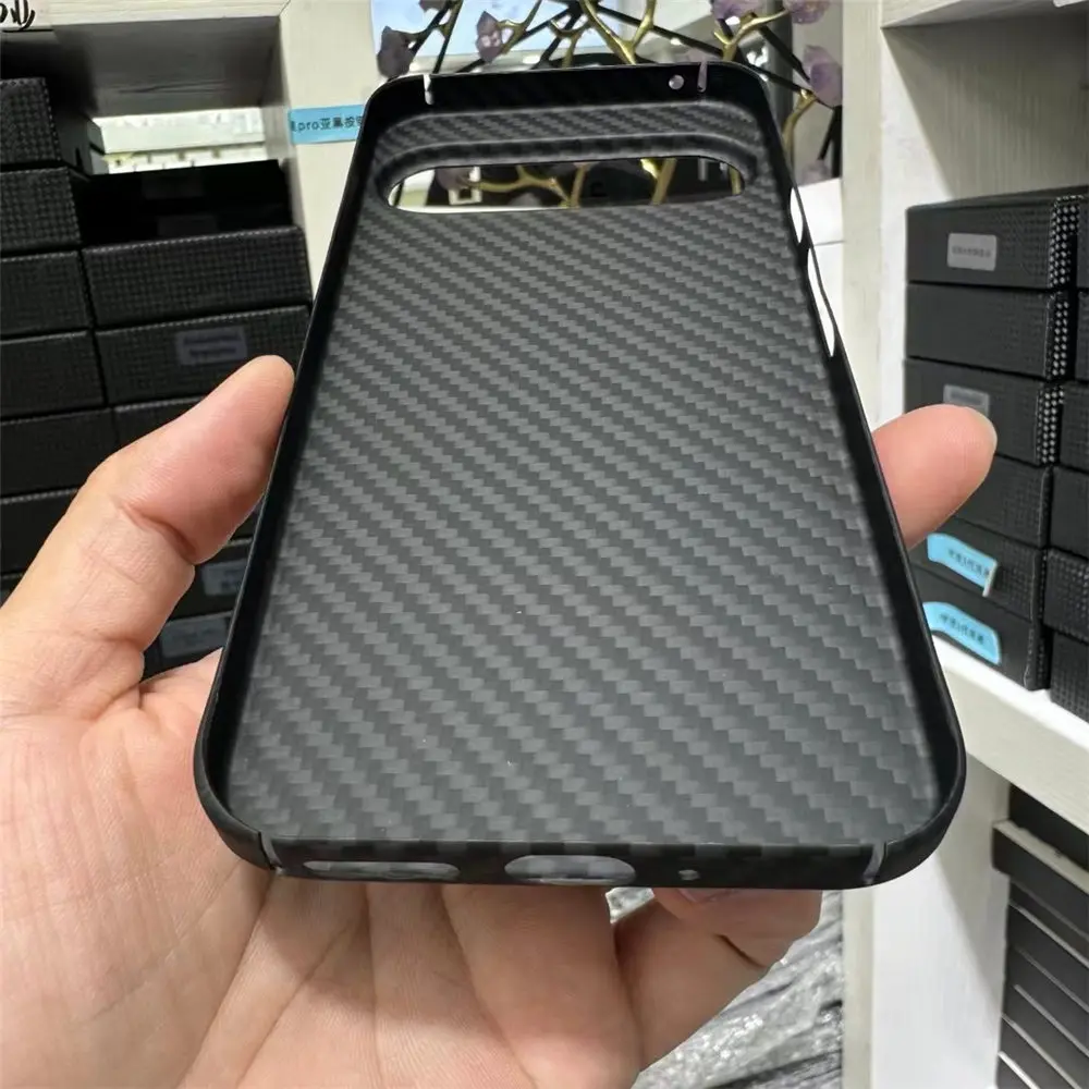 Imagem -04 - Genuíno de Fibra de Carbono para Google Pixel Pro xl Capa Traseira Armadura Fosca Aramida Real Case