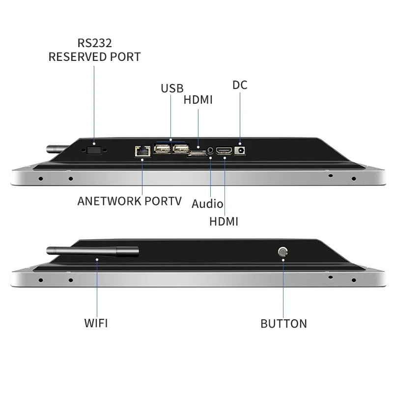 Wholesale Price 17 Inch LCD Touchscreen 1280x1024 Android All In One PC IP65 Waterproof Industrial Desktop Lab Furniture