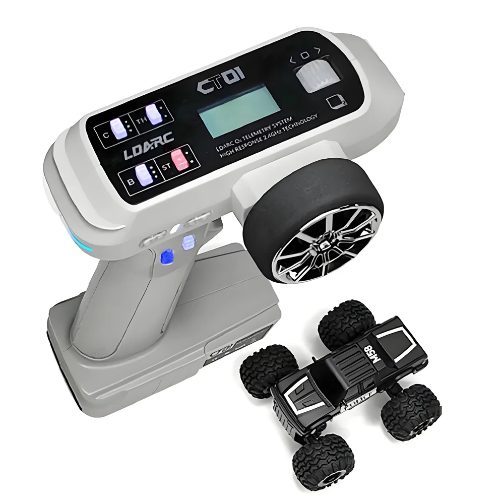 

LDARC M58 2,4 ГГц 1/58 1:58 Mini Monster Truck Car CT01 8-канальный пульт дистанционного управления для радиоуправляемого автомобиля для детей и взрослых в подарок