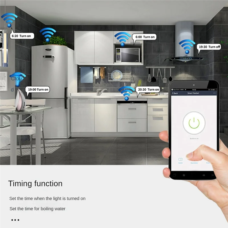 

B50B-Tuya WIFI RF433 приемник 16A Wi-Fi умный беспроводной переключатель 433 МГц пульт дистанционного управления умный таймер для Alexa Google Home Dura
