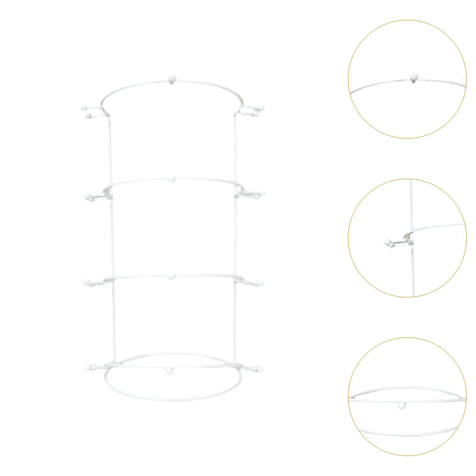 حامل تاج الشعر مكون من 4 طبقات لإكسسوارات قلادة ربطة الشعر