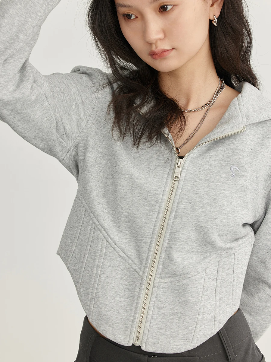 Imagem -02 - Chic Ven Sweatshirts Femininas Coreano Fino de Manga Comprida com Capuz Jaqueta Mulher Topos Streetwear Hoodies para Meninas Primavera Verão 2023