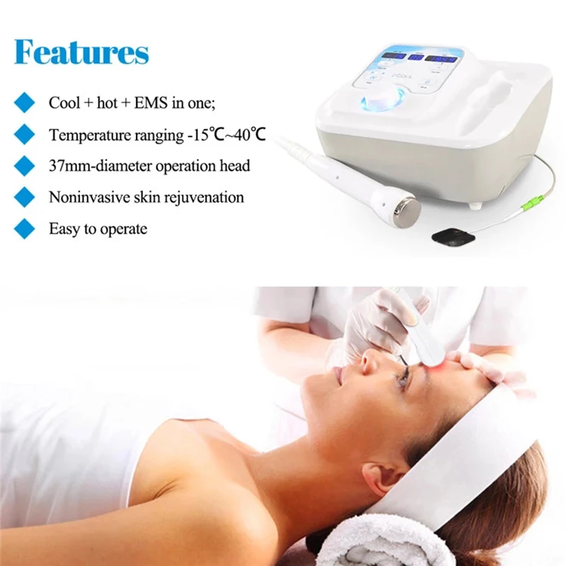 Cyro Electroporation Machine D Cool Skin Rejuvenation Facial Care Mesotherapy EMS Treatment Wrinkle Removal Anti Aging Face Lift