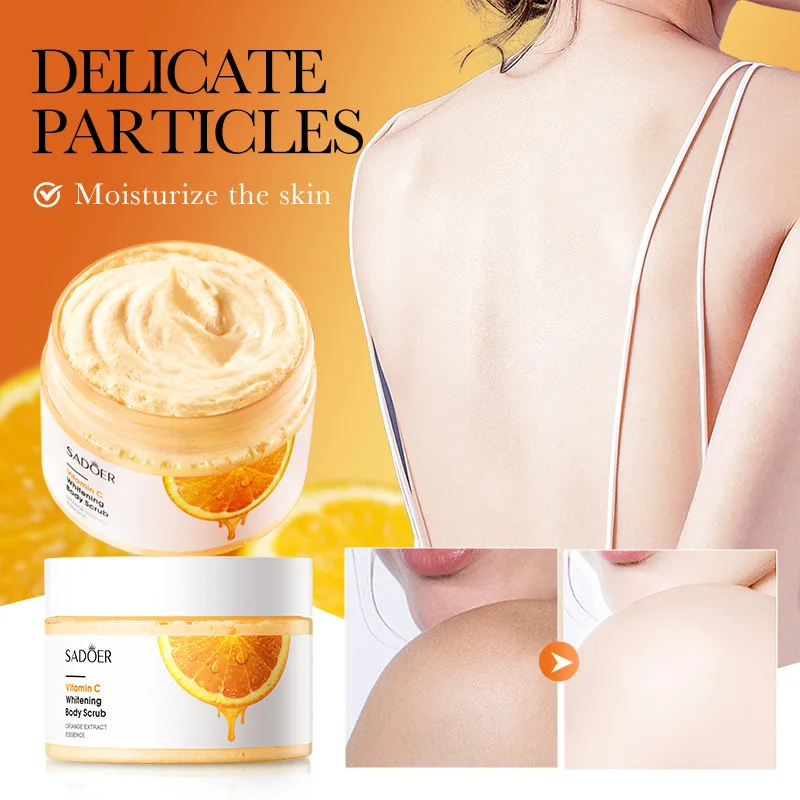 

SADOER скраб для тела с витамином С, осветляющий, увлажняющий, отшелушивающий лосьон против морщин, крем для рук, ног, скраб для ухода за кожей