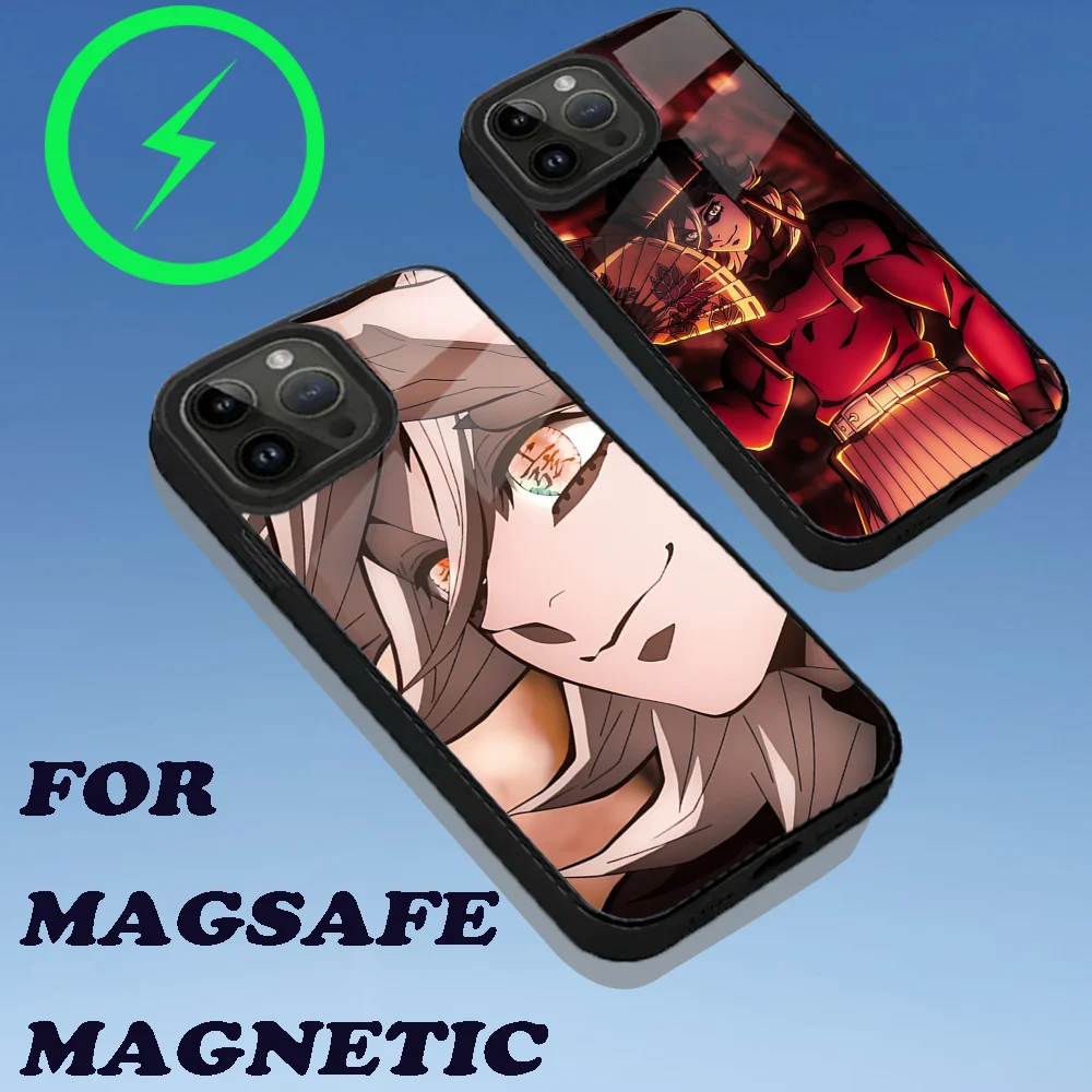 حافظة هاتف Douma D-DemonS S-Slayer لهاتف iPhone 15,14,13,12,11,Plus,Pro,Max Mini Magsafe شحن لاسلكي مغناطيسي