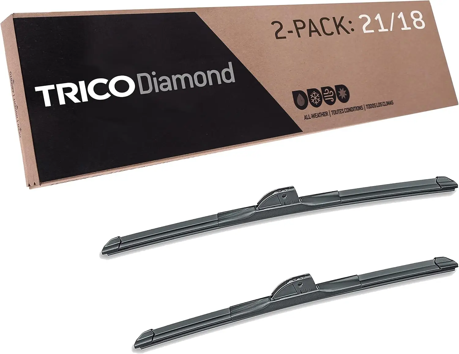 

21 & 18 Inch Pack of 2 High Performance Car Windshield Wiper Blades, Easy DIY Install for Superior Visibility
