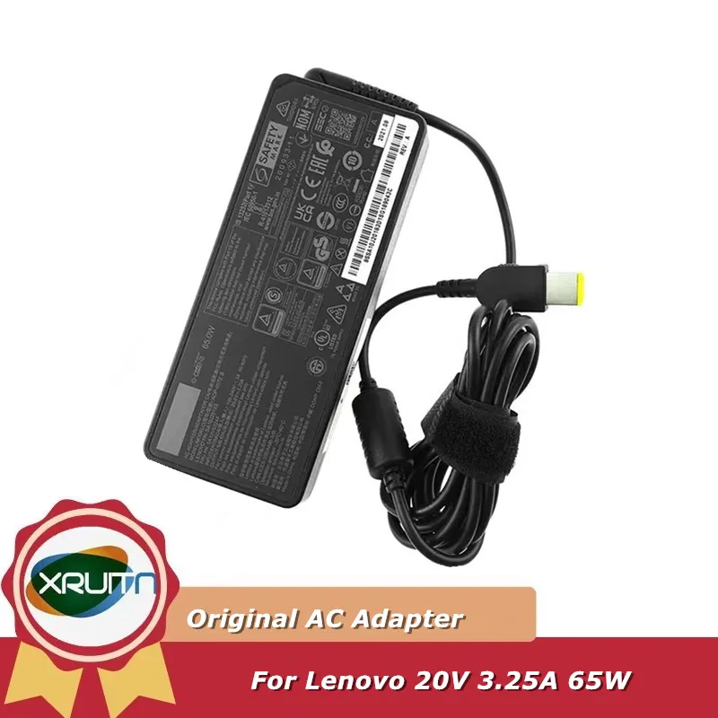

Оригинальный адаптер переменного тока для ноутбука 20 В, 3,25 А, 65 Вт ADLX65NCT3A для Lenovo G400 G500 G505 G405 ThinkPad X1 Carbon Yoga 13, зарядное устройство