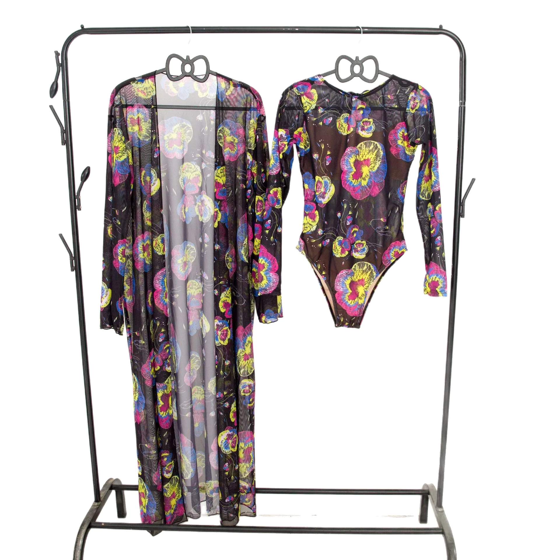 2-teiliges Set, Kimono und Badebekleidung, sexy Badeanzug für Damen, Sommer-Badeanzug, Bikini-Set, Strand-Vertuschung, Badeanzug, Куinete