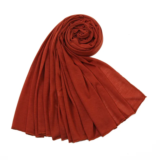 Hot Muslim Fashion Woman Soft Hijabs Scarf Shawl Plain Cotton Jersey Scarves Turban Women Long Shawls Head Wrap Headband Abaya