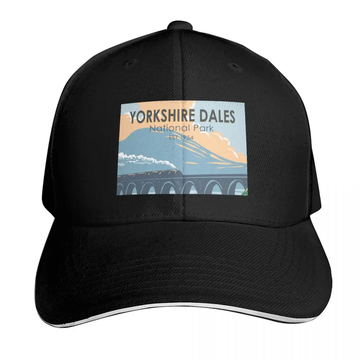 Yorkshire Dales National Park England Vintage Baseball Cap Contrast Two Tone Brim Snapback Flat Bill Strapback Dad Hat