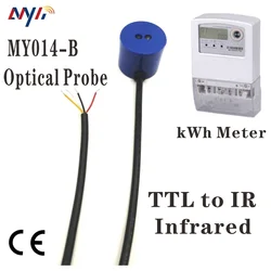 Sonda óptica infrarroja TTL a IR para medidor de energía IEC62056 DLMS kWh, medidor de Gas, medidor de agua, prepago, lectura