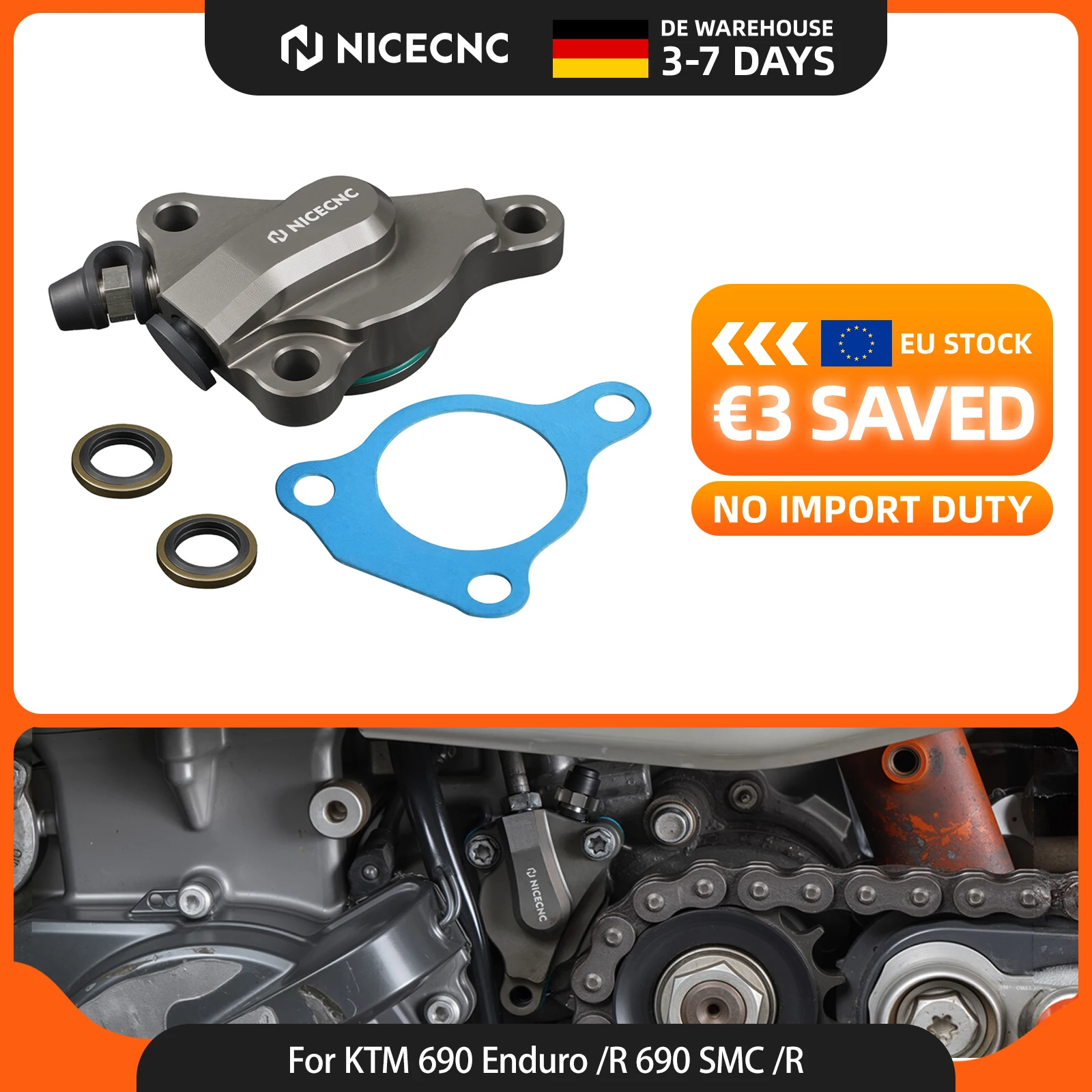 (EU-Lager) NICECNC Für KTM 690 Enduro R 690 SMC R 2012-2024 Kupplungs-Slave-Zylinder-Upgrade-Kit Für KTM EXC XC-W MXC Husqvarna 701