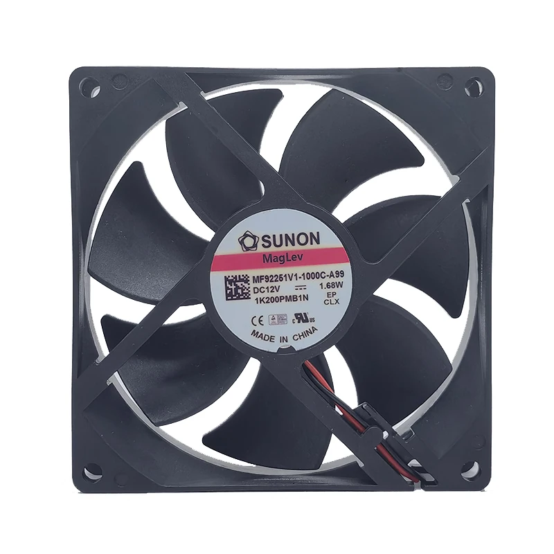 Ventilador silencioso para SUNON MF92251V1-1000C-A99 9025, 12V, 1.68W, 9cm, novo