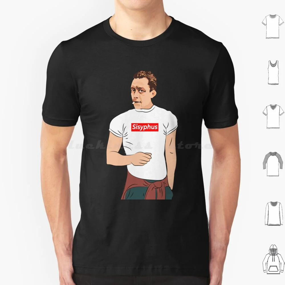 T-shirt Hipster Albert Camus, grande taille, 100% coton, Albert Camus, existentialisme, philosophe existentiel, philosophie, Jean Paul