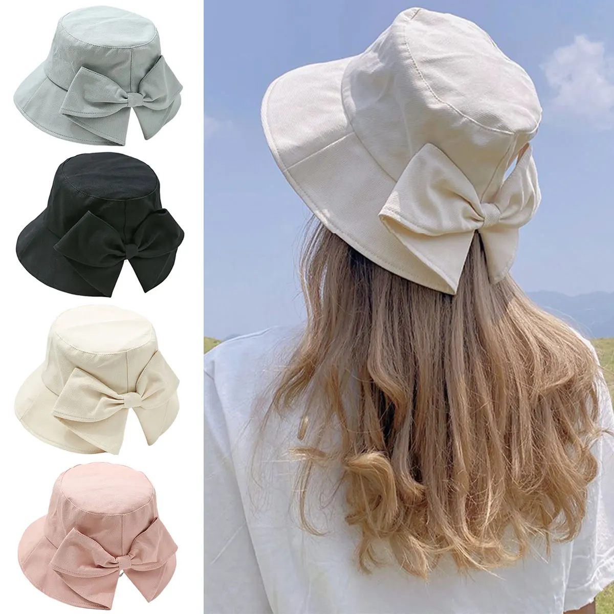 Женская шляпа Складная регулируемая панама Панама Topi Beach Женская нейлоновая шляпа для путешествий, кемпинга