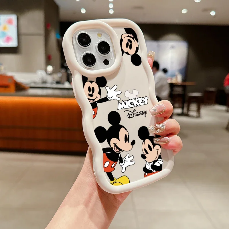 Cute Mickey Minnie Case For Samsung Galaxy A34 A24 A05S A05 A32 A52 A53 S22 Ultra S20 FE A33 A73 A04 A04E A51 A13 A50 A50S Shell