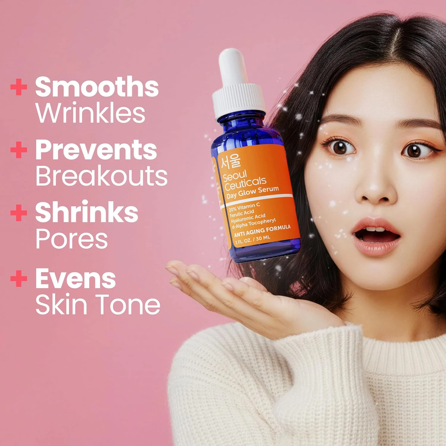 顔用20%ビタミンCセラム + CEフェルラ酸、Eフェルラ酸 - Ferulic Acid Serum のレビューと価格