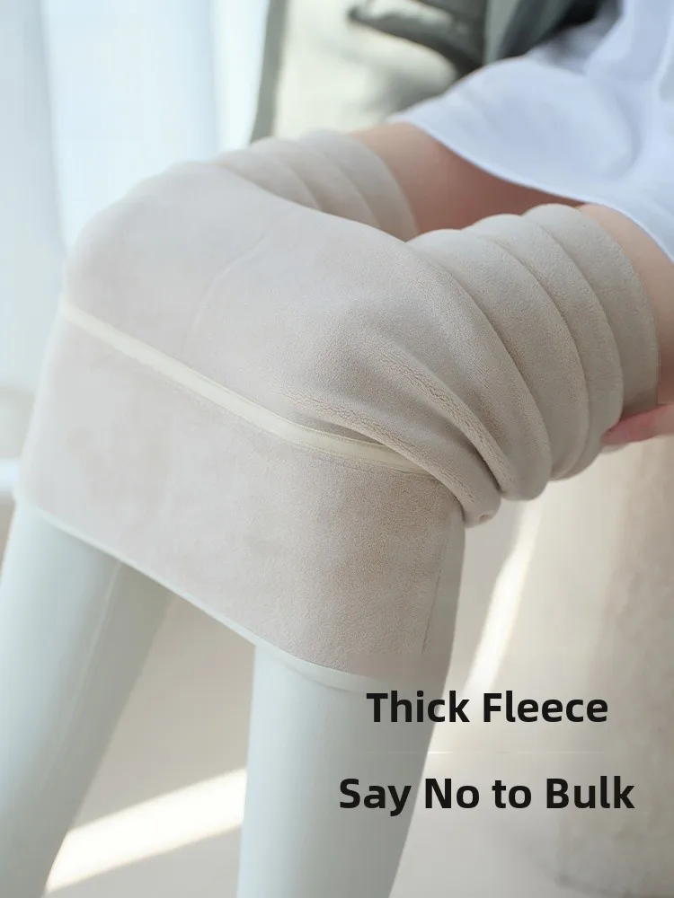 Thiened Fce pantalones de Yoga de cintura alta, pantalones cálidos de invierno para mujer, prendas de vestir exteriores, mallas adelgazantes para levantamiento de glúteos, marca para hombre