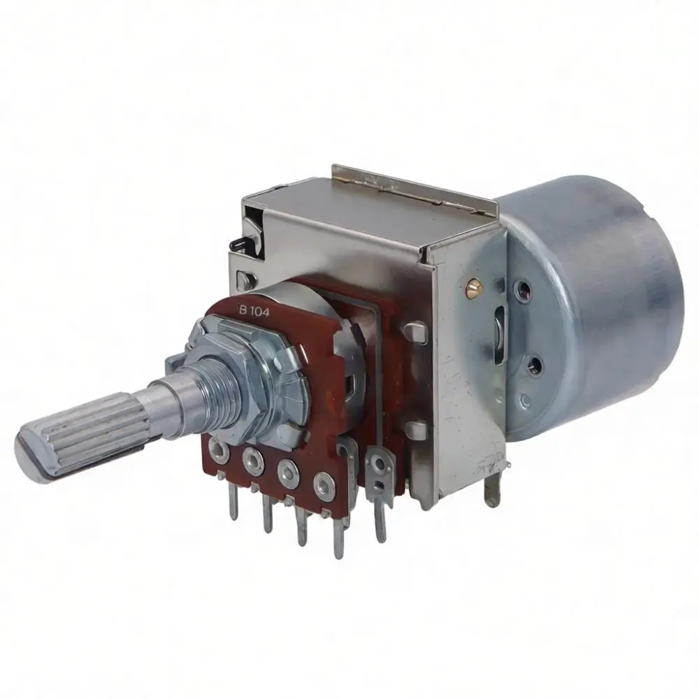 Motorized Audio Potentiometer Remote Volume Control 16 Type Dual Potentiometer B50K B100K 25mm Shaft Durable 8 Pin Module