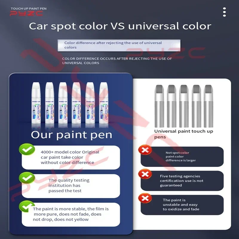 Paint Touch Up Pen Kit - Scratch Repair Car Scratch Remover with Brush DIY Auto Accessories For Geely Emgrand 2009-2025 EC7 SC6