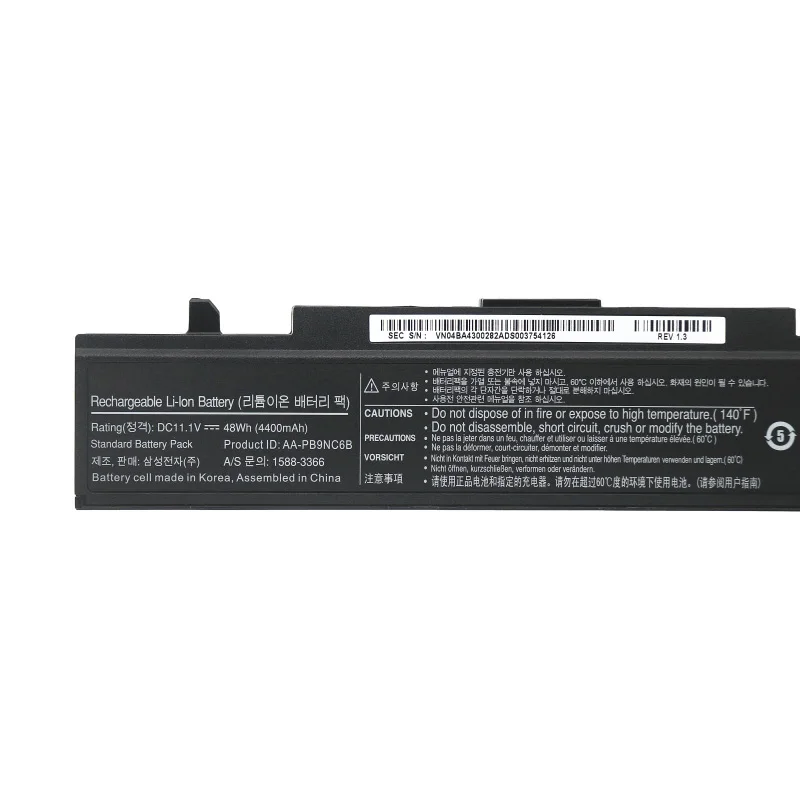 JC New AA-PB9NC6B Laptop Battery for SAMSUNG R530 R528 R428 R429 R430 R467 R468 R478 AA-PB9NC6W AA-PB9NS6B AA-PB9NS6W