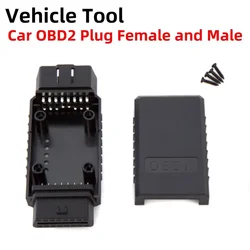 Akcesoria samochodowe 12/24 V OBD2 16Pin Złącze żeńskie/męskie Adapter wtyczki OBD OBDII EOBD J1962 OBD2 16Pin Adapter okablowania Wtyczka 16Pin