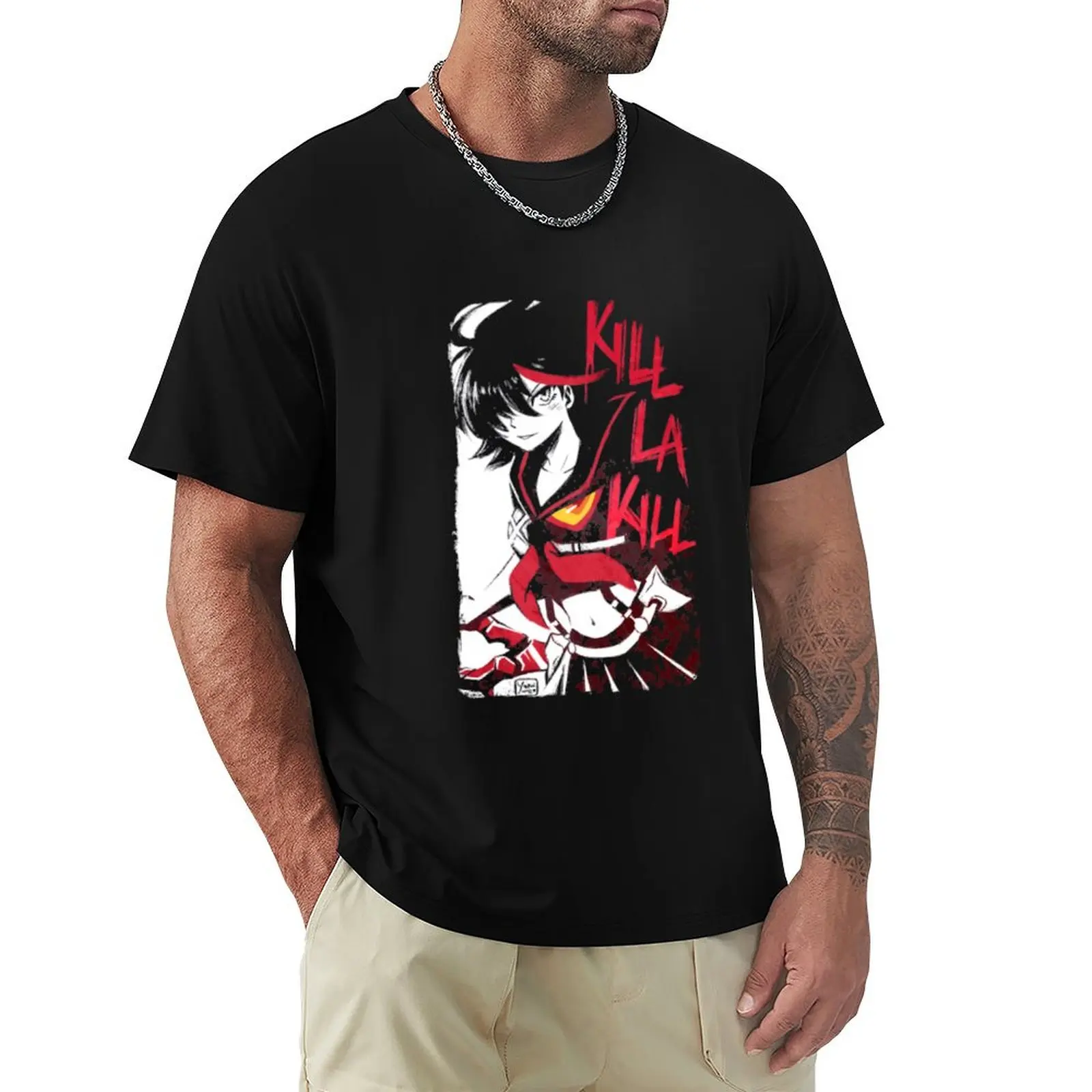 Ryuko Matoi La Kill T-Shirt Christmas Casual Short Sleeve Top