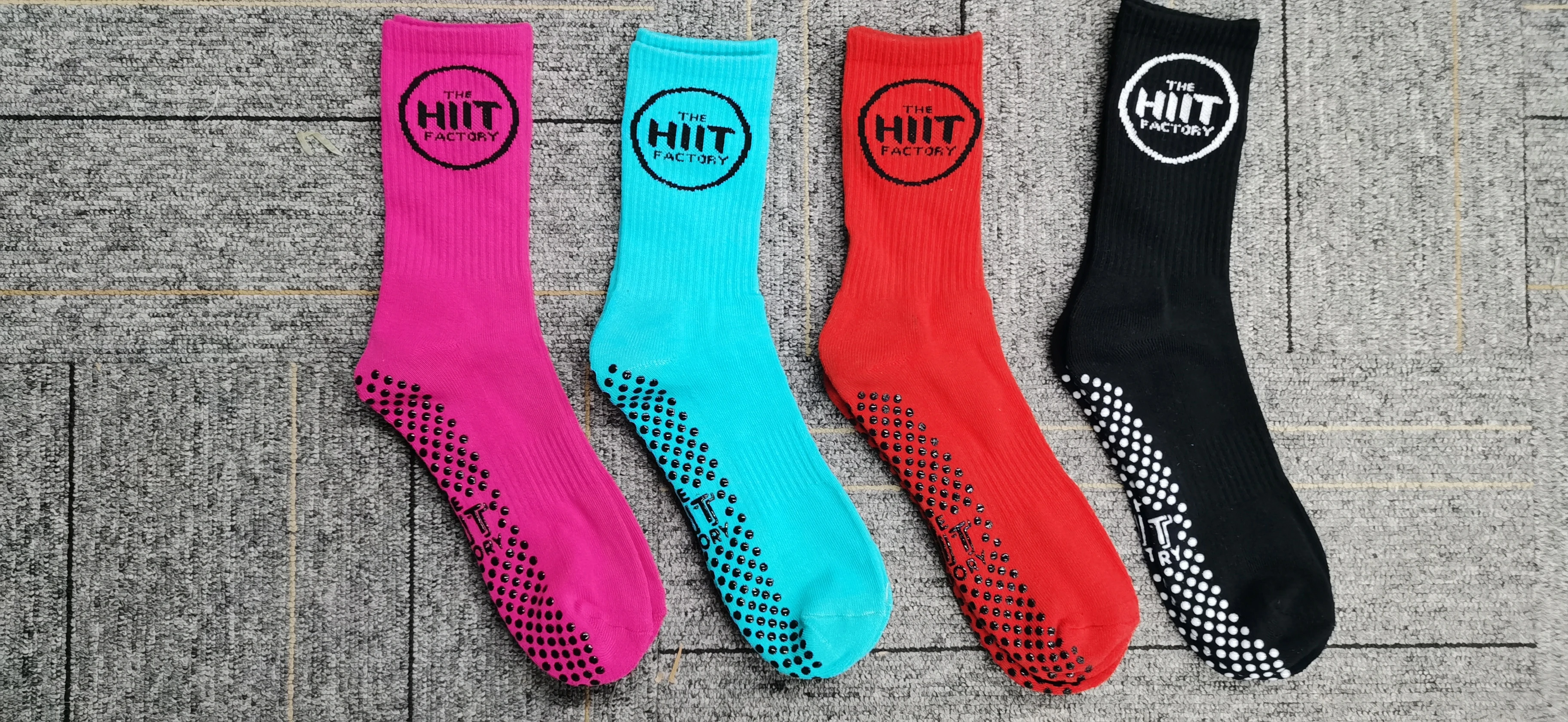 Maßgefertigte Yoga-Knöchelsocken mit Logo, Professionelle Fitness-Grip-Socken, Rutschfeste Sportsocken, Schweißabsorbierende Baumwoll-Pilates-Socken – Detail 8